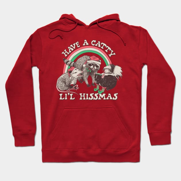 Catty Li'l Hissmas Hoodie by Hillary White Rabbit